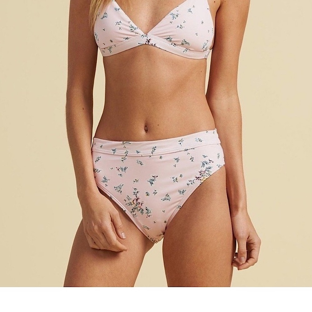 Billabong x Salty Blonde Dainty Floral Rise Bikini Bottom